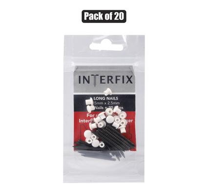 Picture-hanger nails+caps 35mm pack-20