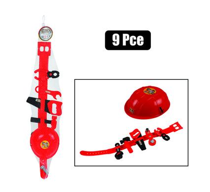 Boys playset tool kit fire rescue 9pc