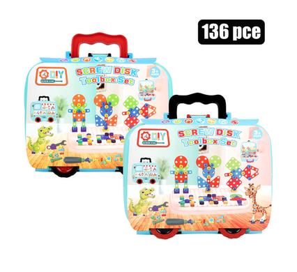 Boys playset tool kit diy box set 136pc