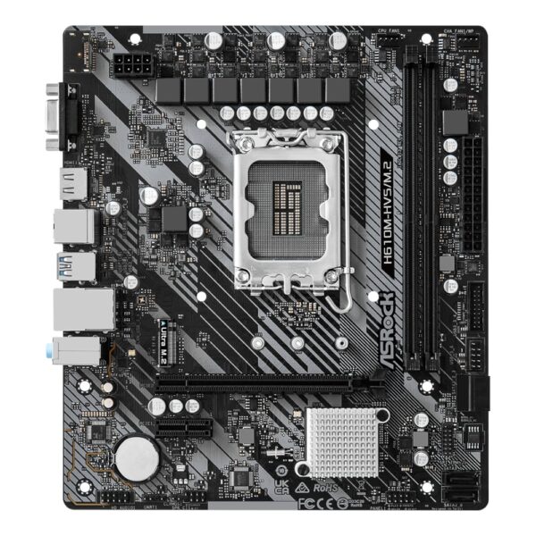 ASRock H610M-HVS/M.2 R2.0 Intel LGA 1700 m-ATX Motherboard - Image 2